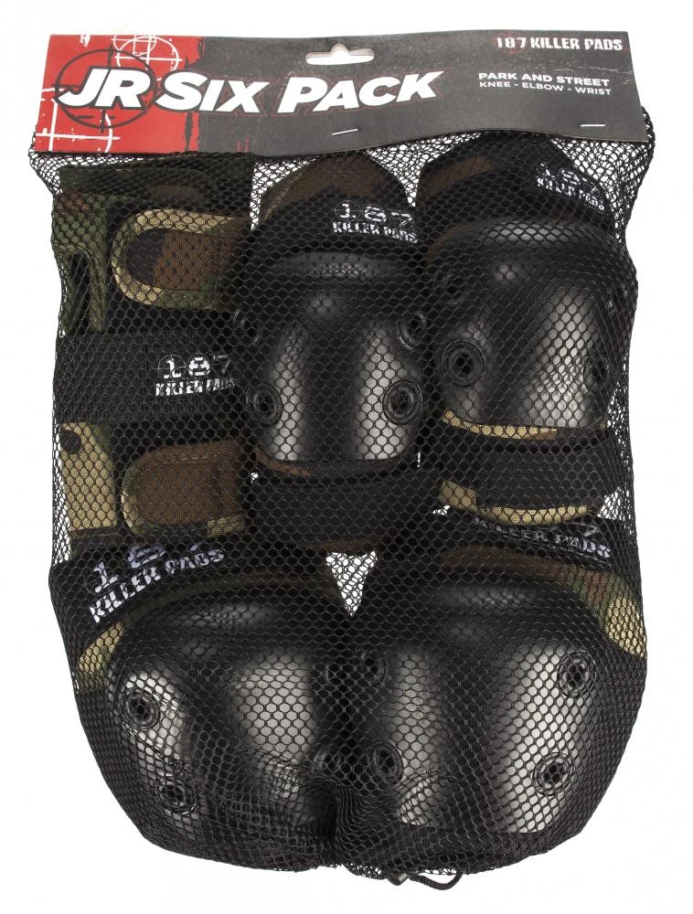 187 Killer Pads Junior Six Pack - Camo 1 187 Killer Pads Junior Six Pack - Camo