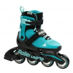 Rollerblade Microblade Adjustable Kids Skates - Aqua/Black