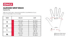 Ennui Allround Wrist Guards 5 Ennui Allround Wrist Guards -Urban Rollers 920075 Ennui allround wrist brace Size Chart 001