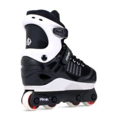 Anarchy Panik III Kids Adjustable Aggressive Skates 6 Anarchy Panik III Kids Adjustable Aggressive Skates -Urban Rollers ANC045AnarchyPanikIIIBlackRearAngle