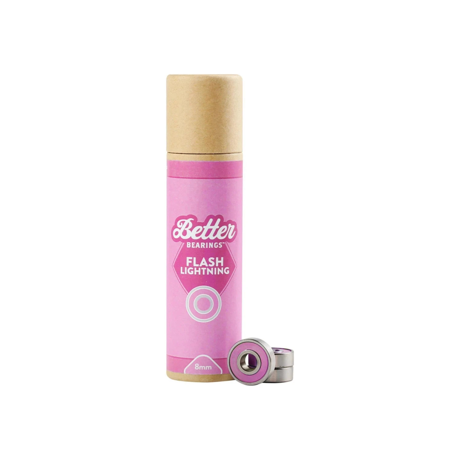 Better Bearings Flash Lightning Ceramics 8mm - Pink Set Of 16 1 Better Bearings Flash Lightning Ceramics 8mm - Pink Set Of 16