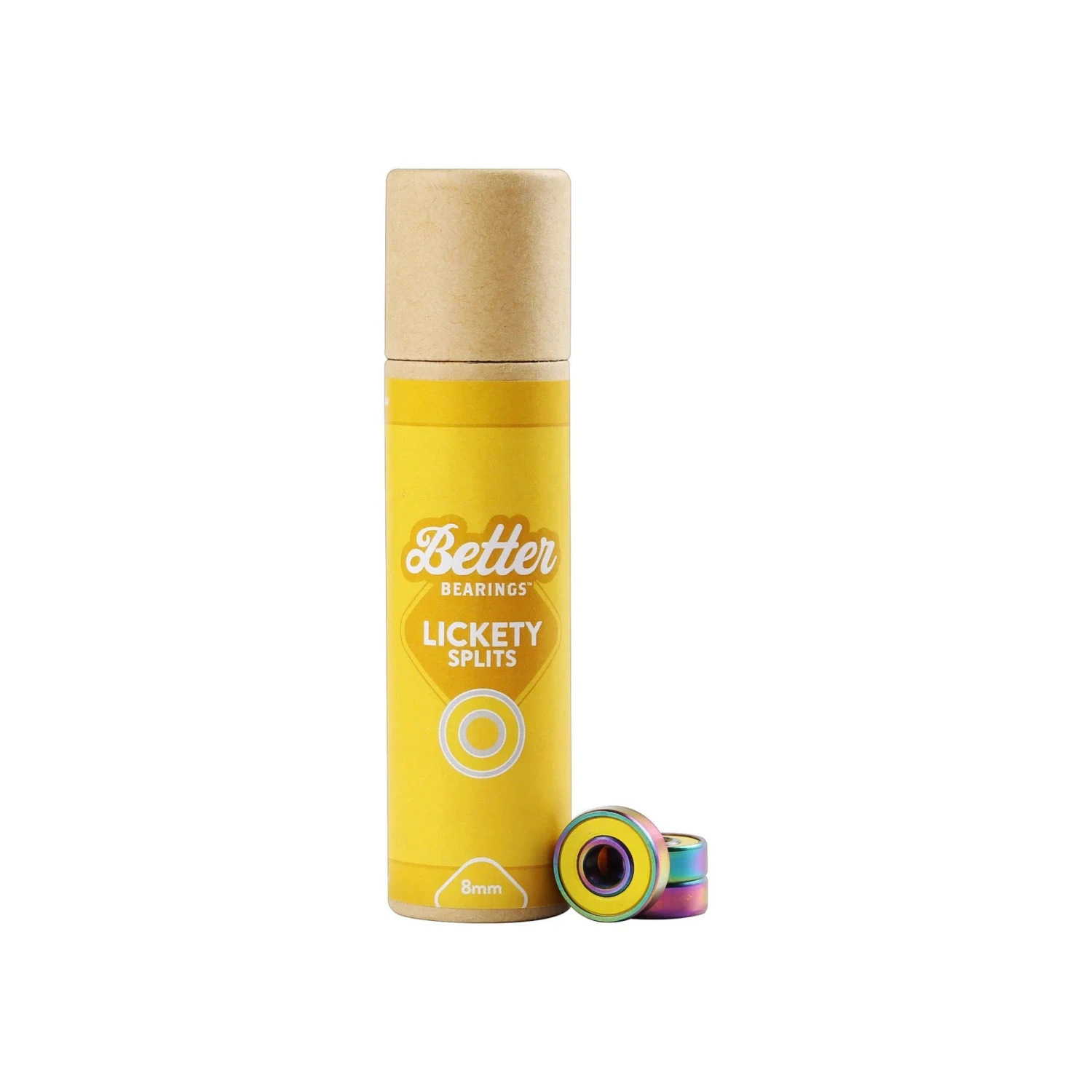 Better Bearings Lickety Splits 8mm - Yellow Set Of 16 1 Better Bearings Lickety Splits 8mm - Yellow Set Of 16