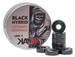 Kaltik Black Ceramic Hybrid Bearings - Set Of 8