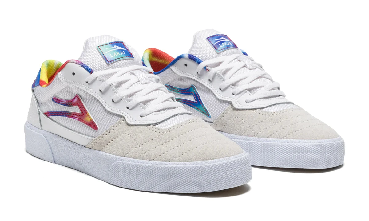 Lakai Cambridge Skate Shoes - White Tie Dye Suede 2 Lakai Cambridge Skate Shoes - White Tie Dye Suede - Image 2