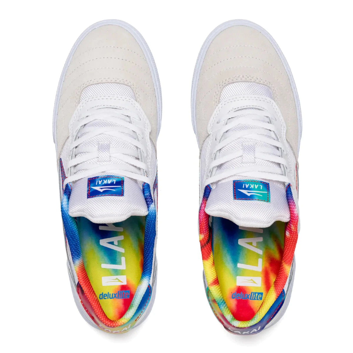 Lakai Cambridge Skate Shoes - White Tie Dye Suede 3 Lakai Cambridge Skate Shoes - White Tie Dye Suede - Image 3