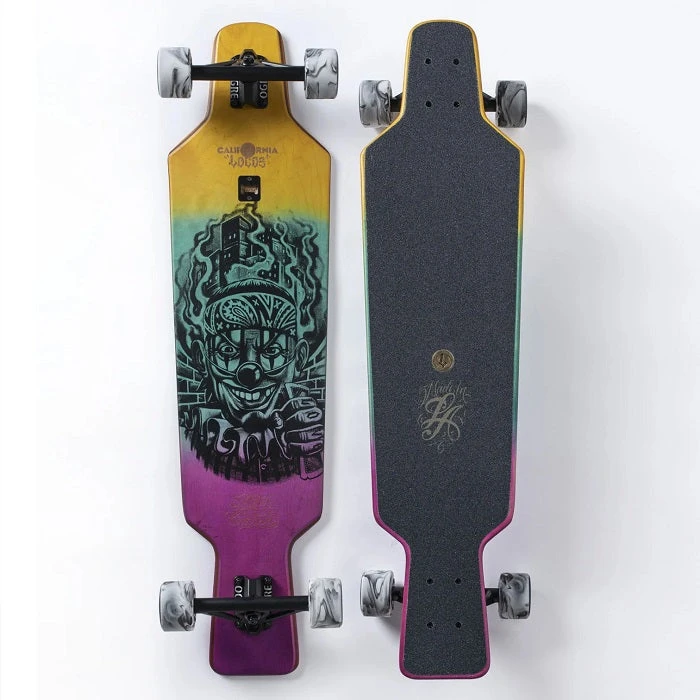 California Locos X Mister Cartoon Payaso Drop Through Longboard - 38" 1 California Locos X Mister Cartoon Payaso Drop Through Longboard - 38"