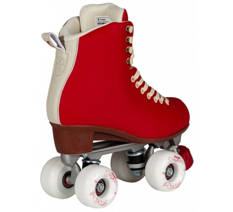 Chaya Melrose Deluxe Quad Roller Skates - Ruby 2 Chaya Melrose Deluxe Quad Roller Skates - Ruby - Image 2