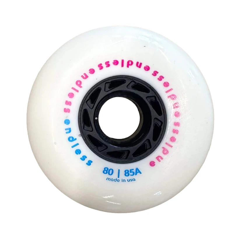 Endless White 80mm Wheels - Set Of 4 1 Endless White 80mm Wheels - Set Of 4