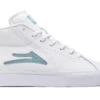 Lakai Flaco 2 Mid Leather Skate Shoes - White/Nile 5 Lakai Flaco 2 Mid Leather Skate Shoes - White/Nile -Urban Rollers FLACO II MID WHITE NILE LEATHER MS1230113A00 WHNLL 01Large