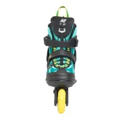 K2 Marlee Pro Adjustable Size Skates - Green/Yellow -Urban Rollers K2MarleeProAdjustableSizeSkatesGreenYellowfront