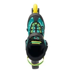 K2 Marlee Pro Adjustable Size Skates - Green/Yellow -Urban Rollers K2MarleeProAdjustableSizeSkatesGreenYellowtop