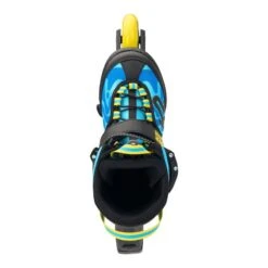K2 Raider Pro Adjustable Size Inline Skates - Blue/Yellow 7 K2 Raider Pro Adjustable Size Inline Skates - Blue/Yellow -Urban Rollers K2RaiderProAdjustableSizeInlineSkatesBlueYellowtop
