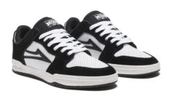 Urban Rollers 18 Urban Rollers -Urban Rollers LakaiTelfordLowSkateShoes BlackWhiteSuedepair