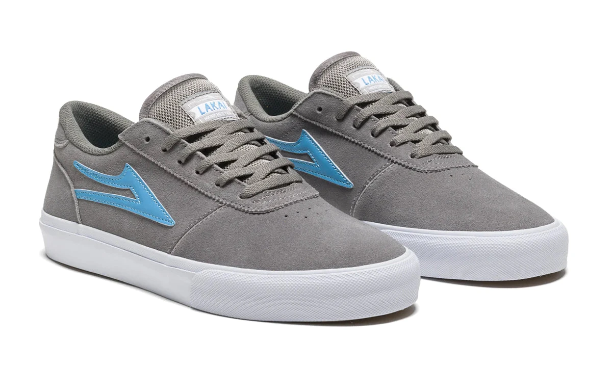 Lakai Manchester Skate Shoes - Grey/Teal 2 Lakai Manchester Skate Shoes - Grey/Teal - Image 2