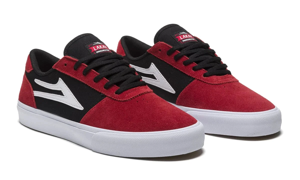 Lakai Manchester Skate Shoes - Red/Black 2 Lakai Manchester Skate Shoes - Red/Black - Image 2