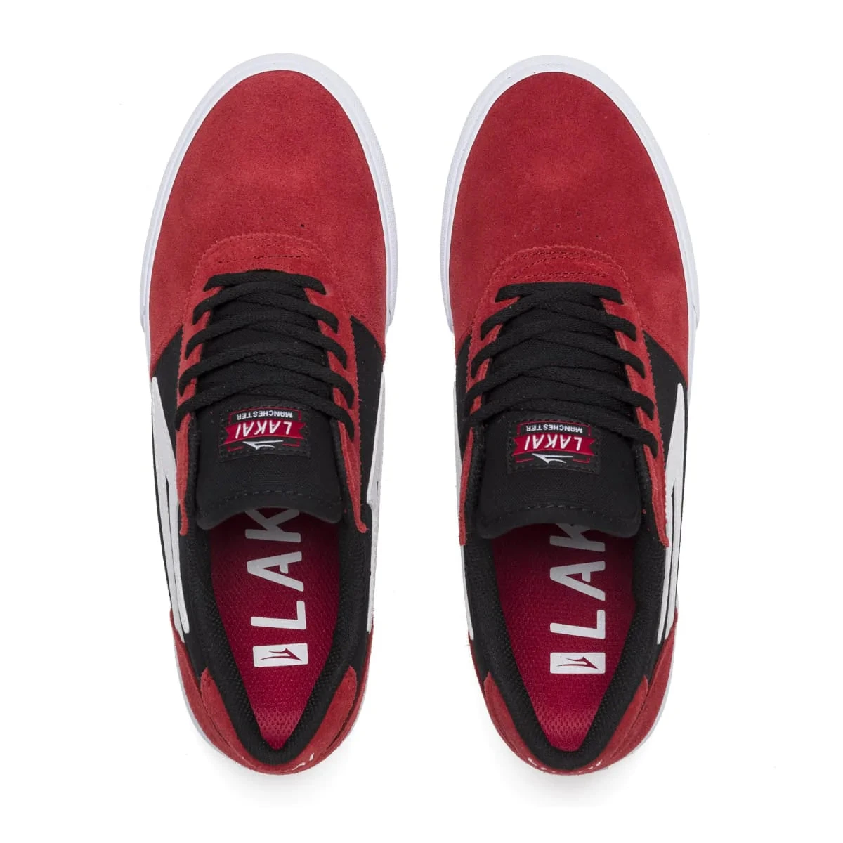 Lakai Manchester Skate Shoes - Red/Black 3 Lakai Manchester Skate Shoes - Red/Black - Image 3