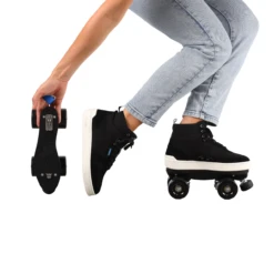 Slades S-Quads - Black 5 Slades S-Quads - Black -Urban Rollers ONFEET BLACK PhotoRoom