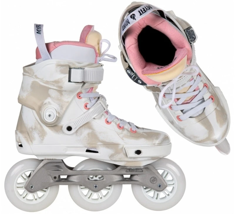 Powerslide Next Marble Pink 100 Skates 2 Powerslide Next Marble Pink 100 Skates - Image 2