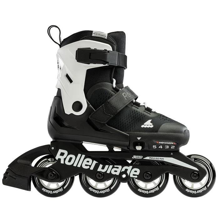 Rollerblade Microblade Adjustable Kids Skates - Black/White 1 Rollerblade Microblade Adjustable Kids Skates - Black/White