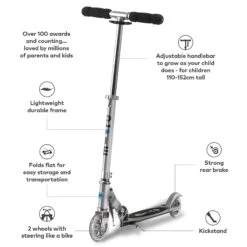 Micro Sprite Scooter - Silver 7 Micro Sprite Scooter - Silver -Urban Rollers T5g1c8T3