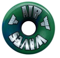 Air Waves Green/Blue Swirl Wheels 65mm - Set Of 4
