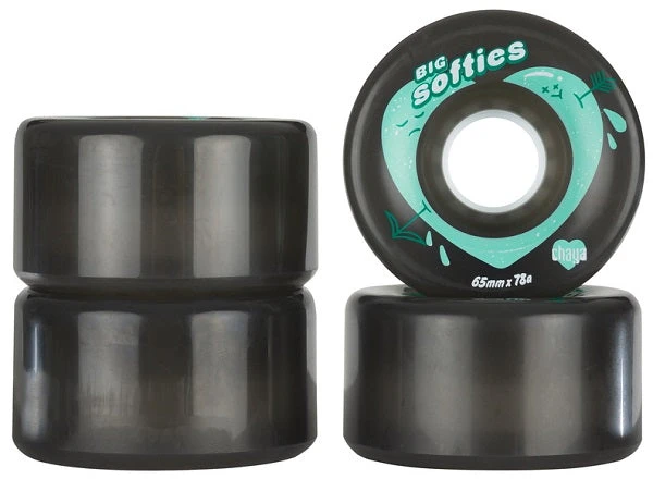 Chaya Big Softies Roller Skate Wheels Black 65mm 78a - 4 Pack 2 Chaya Big Softies Roller Skate Wheels Black 65mm 78a - 4 Pack - Image 2