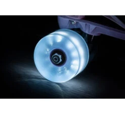 Chaya Neons LED Light Up Roller Skate Wheels Blue 65mm 78a - 4 Pack -Urban Rollers chaya neons led light up roller skate wheels blue glow