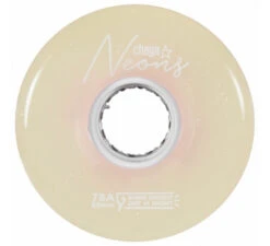 Chaya Neons LED Light Up Roller Skate Wheels White 65mm 78a - 4 Pack