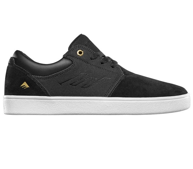 Emerica Alcove CC Skate Shoes - Black/White/Gold 1 Emerica Alcove CC Skate Shoes - Black/White/Gold