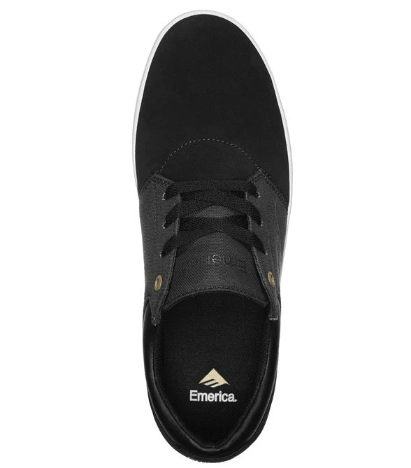 Emerica Alcove CC Skate Shoes - Black/White/Gold 2 Emerica Alcove CC Skate Shoes - Black/White/Gold - Image 2