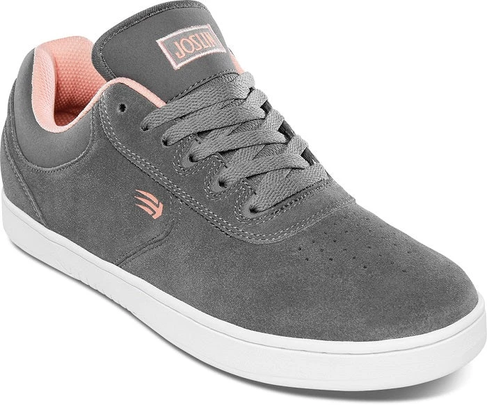 Etnies Joslin Skate Shoes - Grey/Pink 2 Etnies Joslin Skate Shoes - Grey/Pink - Image 2