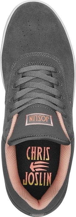 Etnies Joslin Skate Shoes - Grey/Pink 3 Etnies Joslin Skate Shoes - Grey/Pink - Image 3