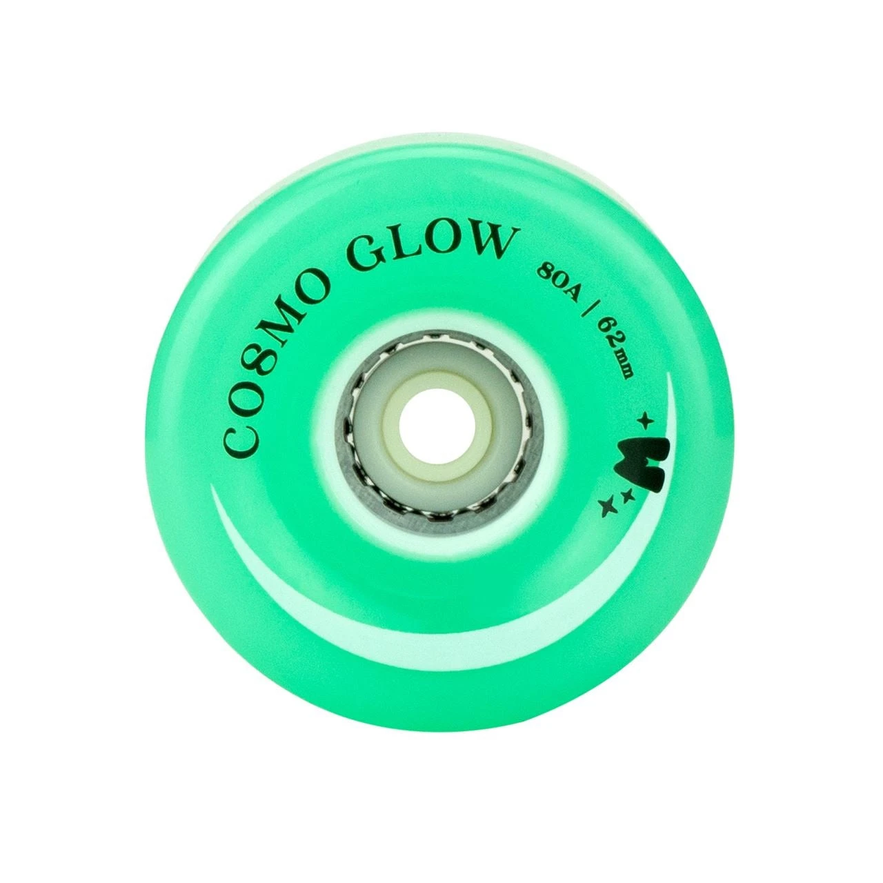 Moxi Cosmo Glow LED Light Up Roller Skate Wheels Galaxy Green 62mm 80a - 4 Pack 1 Moxi Cosmo Glow LED Light Up Roller Skate Wheels Galaxy Green 62mm 80a - 4 Pack