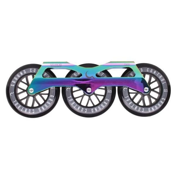 Ground Control Tri Skate Frame V2 125mm Complete Setup - Oil Slick 1 Ground Control Tri Skate Frame V2 125mm Complete Setup - Oil Slick