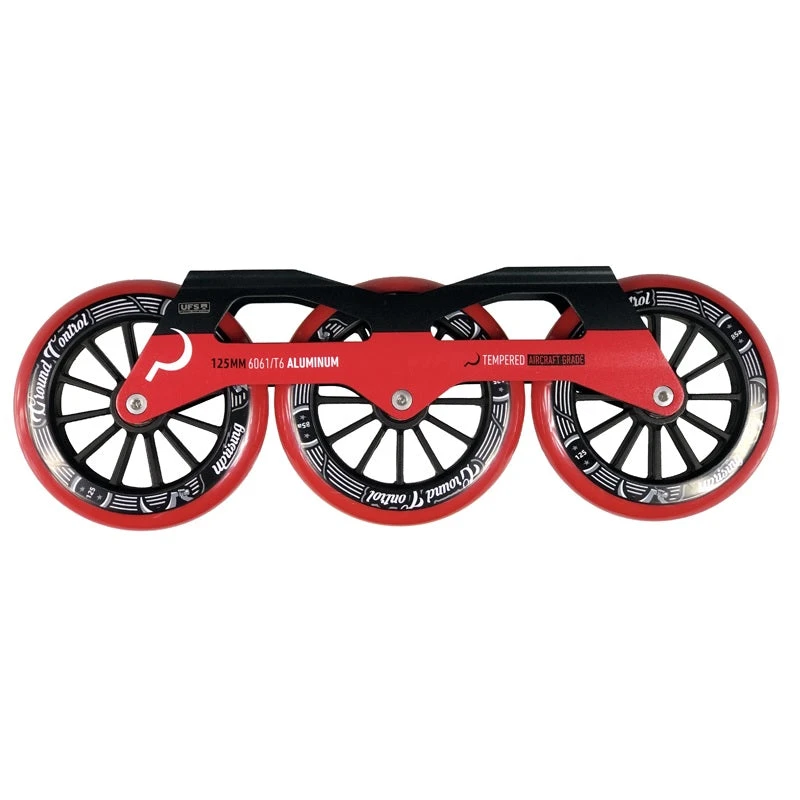 Ground Control Tri Skate Frame V3 125mm Complete Setup - Red 1 Ground Control Tri Skate Frame V3 125mm Complete Setup - Red