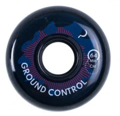 Ground Control Turbulence Black Wheels 64mm 90a - Set Of Four