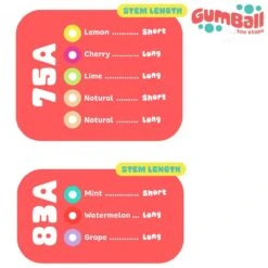 Gumball Lemon Short Toe Stops - 18mm 75a 5 Gumball Lemon Short Toe Stops - 18mm 75a -Urban Rollers gumball lemon short toe stops chart