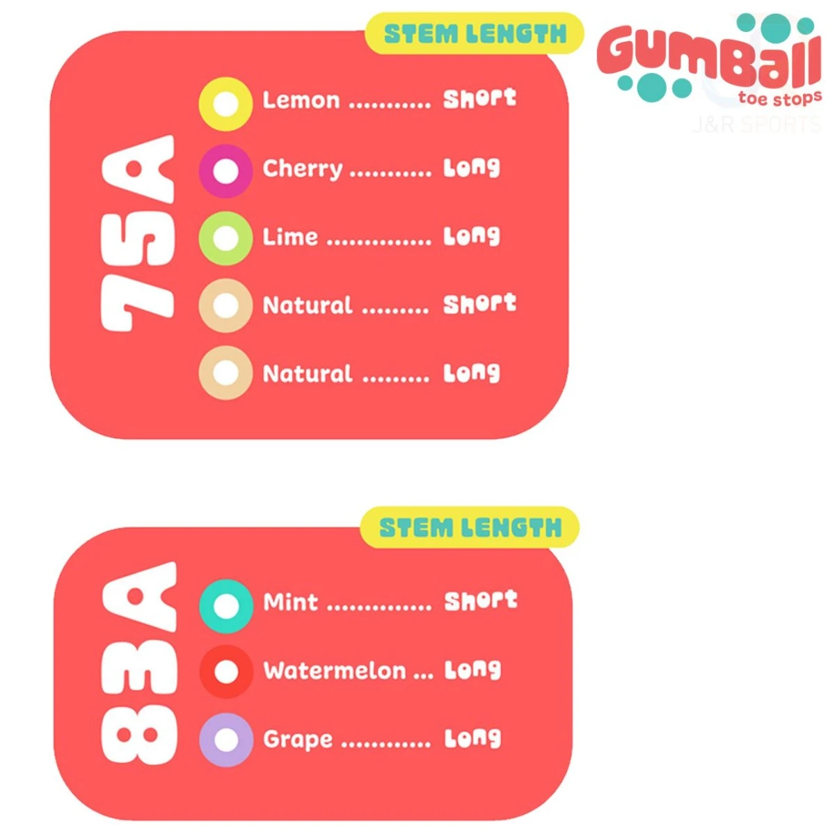 Gumball Lemon Short Toe Stops - 18mm 75a 3 Gumball Lemon Short Toe Stops - 18mm 75a - Image 3