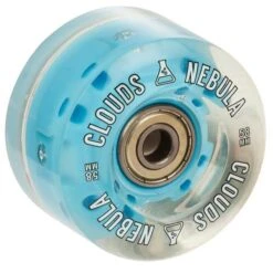 Clouds Nebula Light Up Clear Blue Wheels 58mm - Set Of 4