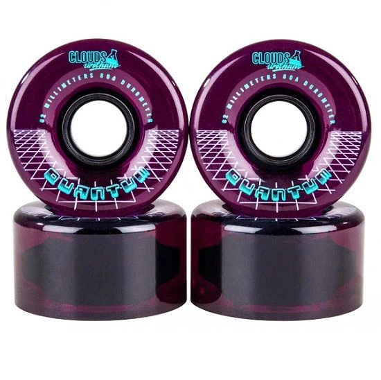 Clouds Quantum Purple Roller Skate Wheels 62mm - Set Of 4 2 Clouds Quantum Purple Roller Skate Wheels 62mm - Set Of 4 - Image 2