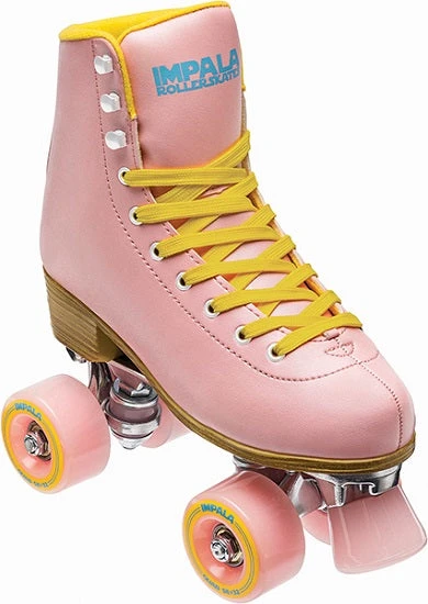 Impala Quad Roller Skates - Pink/Yellow 1 Impala Quad Roller Skates - Pink/Yellow