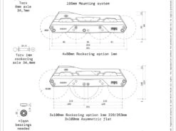 Iqon CL Decode Pro 80 Dark 165mm Mount Frames And Bearings Combo -Urban Rollers iqon cl decode pro 80 165mm mount frames specs