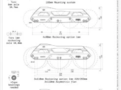 Iqon CL Decode Pro 90 Dark 165mm Mount Frames And Bearings Combo -Urban Rollers iqon cl decode pro 90 165mm mount frame specs
