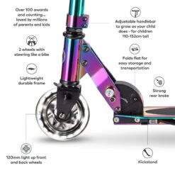 Micro Sprite LED Scooter - Neochrome 7 Micro Sprite LED Scooter - Neochrome -Urban Rollers j gx3gma