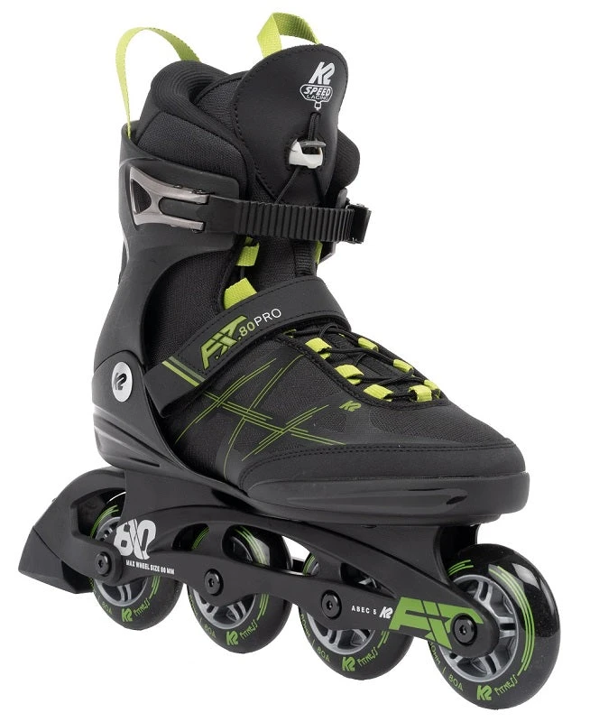 K2 Fit 80 Pro Mens Inline Skates - Black/Olive 1 K2 Fit 80 Pro Mens Inline Skates - Black/Olive