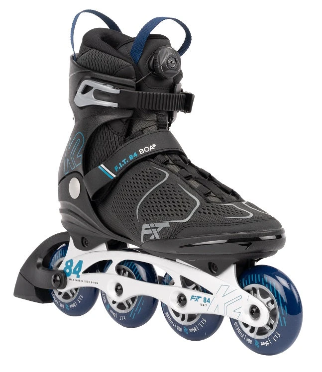 K2 FIT 84 Boa Inline Skates - Grey/Blue 1 K2 FIT 84 Boa Inline Skates - Grey/Blue