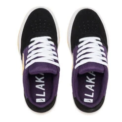 Lakai Brighton Kids Skate Shoes - Black/Grape Suede -Urban Rollers lakai brighton kids skate shoes black grape suede top