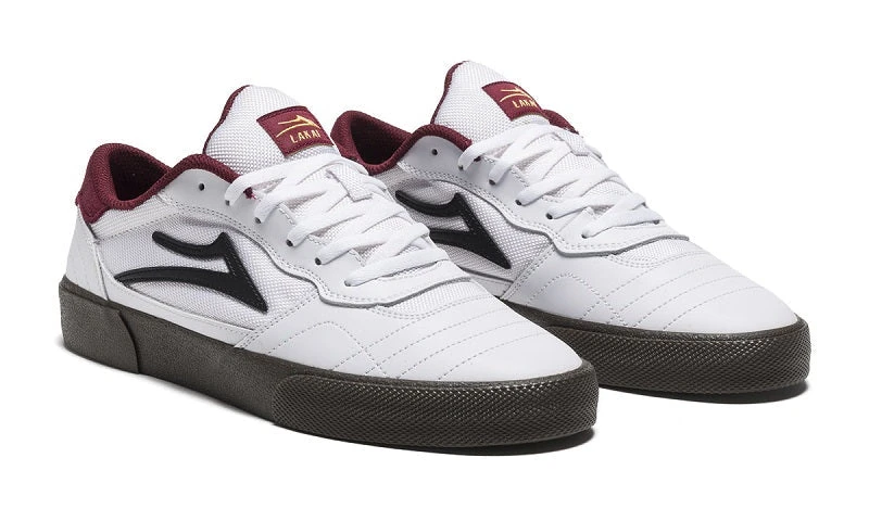 Lakai Cambridge Skate Shoes - White/Gum Leather 2 Lakai Cambridge Skate Shoes - White/Gum Leather - Image 2