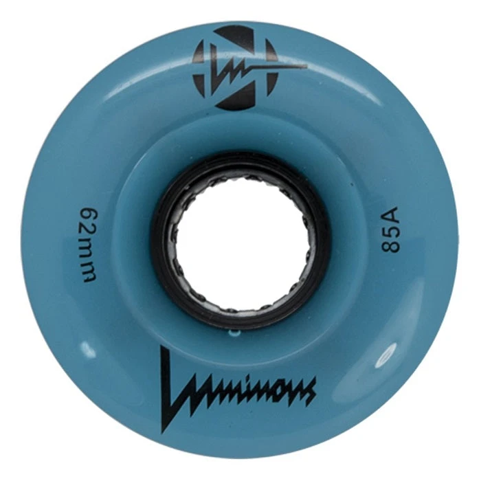 Luminous Light Up Quad Wheels Blue Glow 62mm - 4 Pack 1 Luminous Light Up Quad Wheels Blue Glow 62mm - 4 Pack