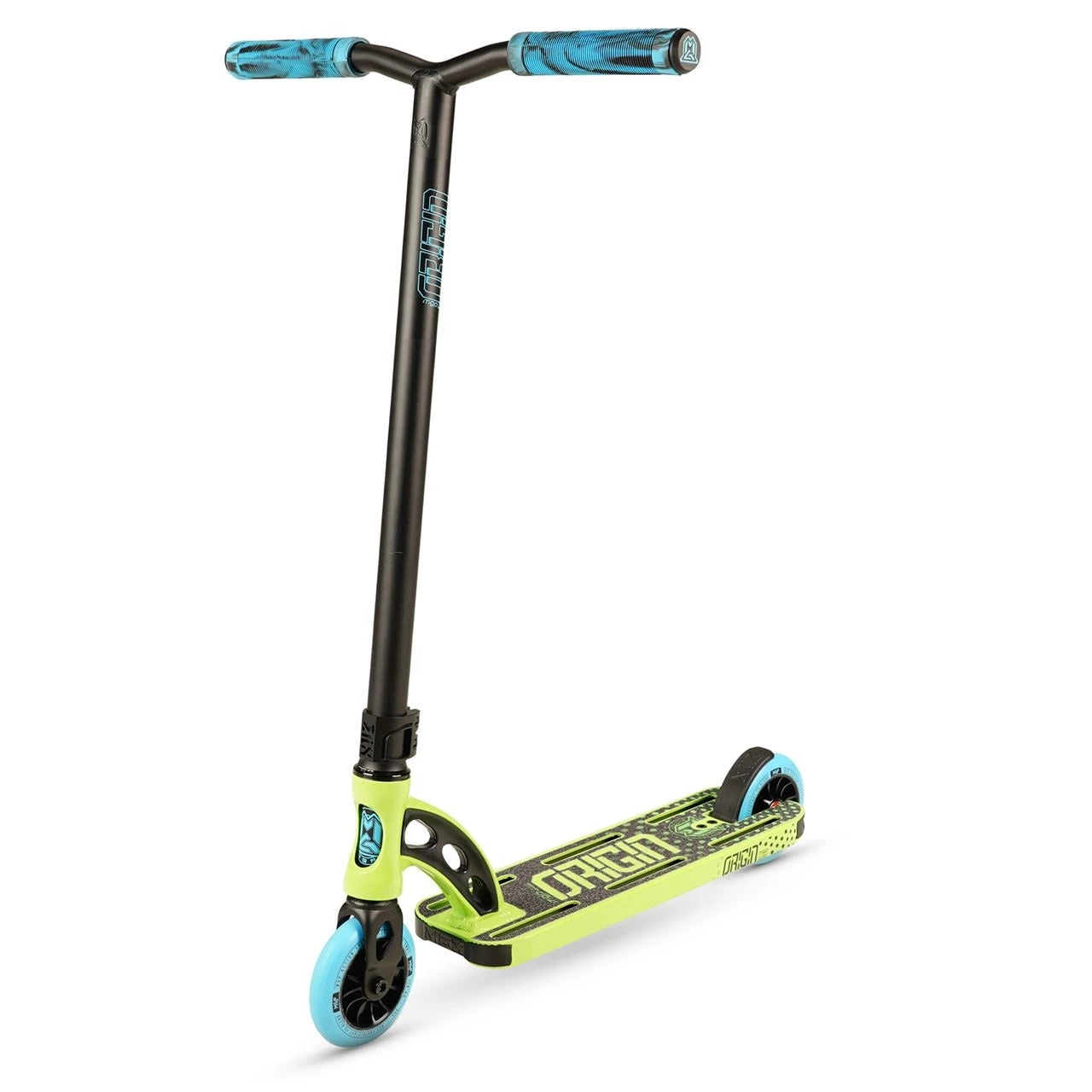MGP VX Origin II Shredder Pro 5" Stunt Scooter - Lime/Blue 1 MGP VX Origin II Shredder Pro 5" Stunt Scooter - Lime/Blue